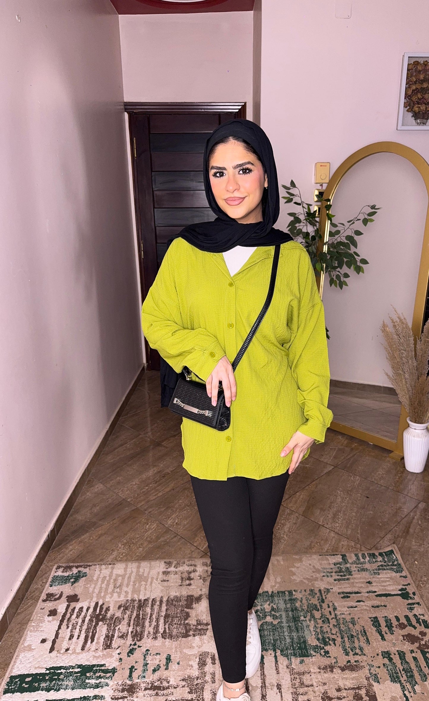 Chemise with back robe