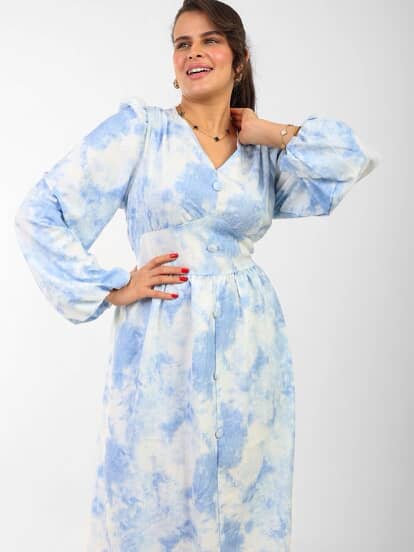 Sky blue dress