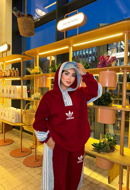 Melton and Jeans Suit