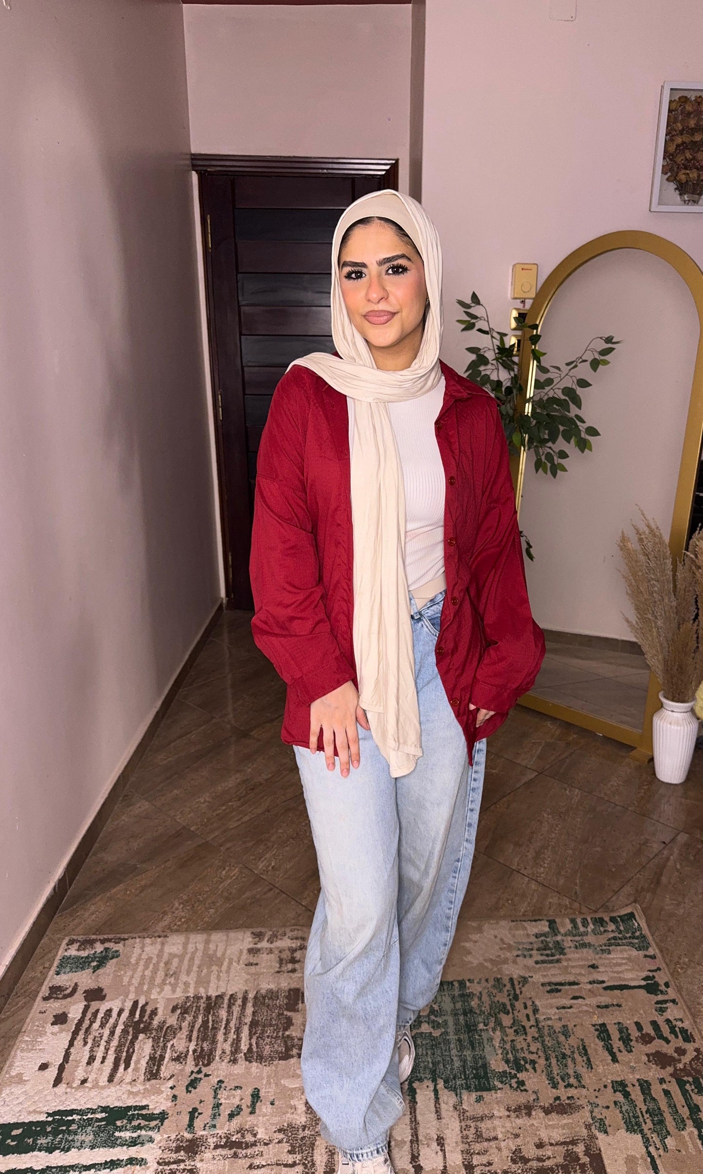 Chemise with back robe